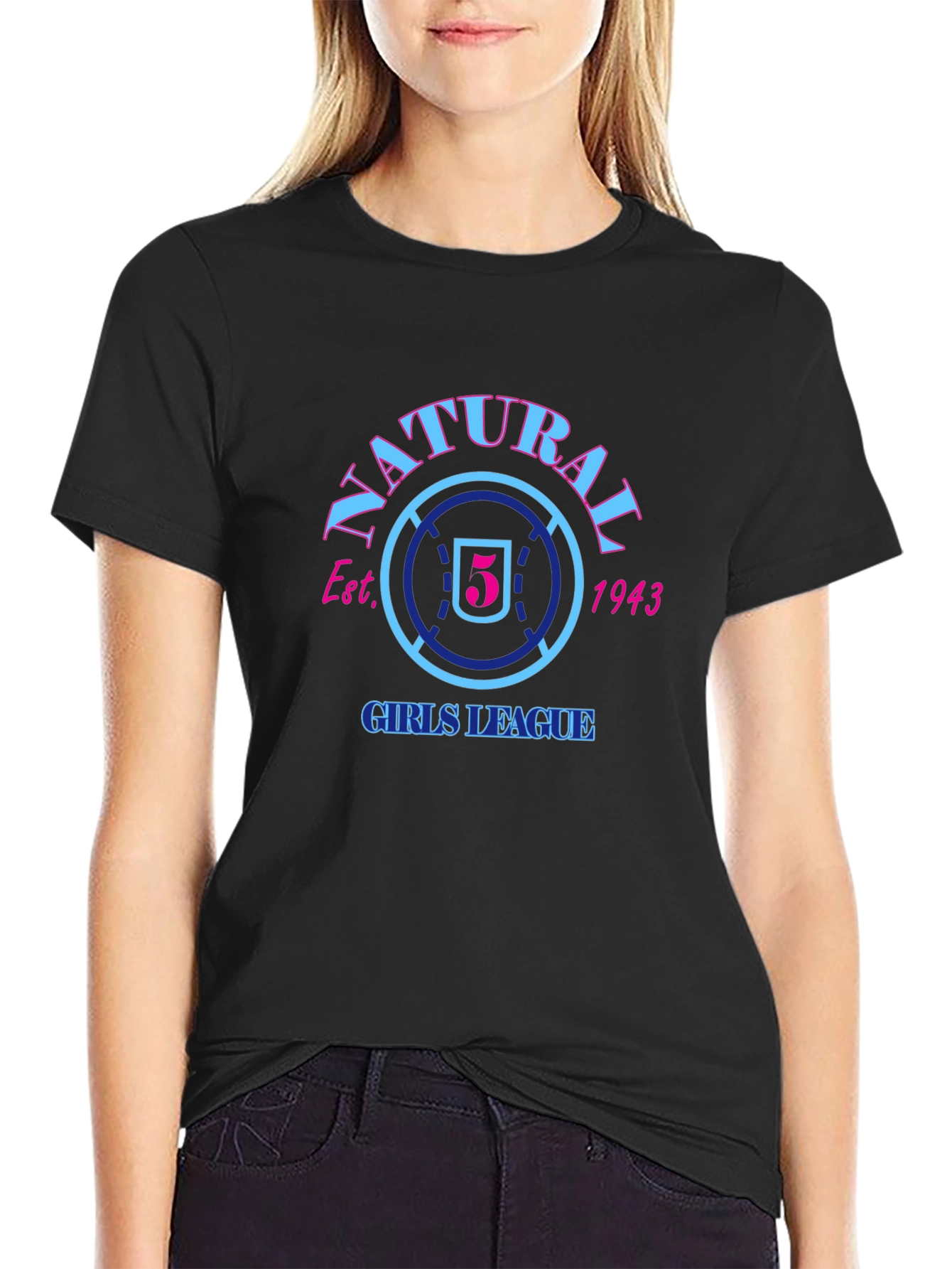 Natural Girls League Est. 1943 Graphic T-Shirt