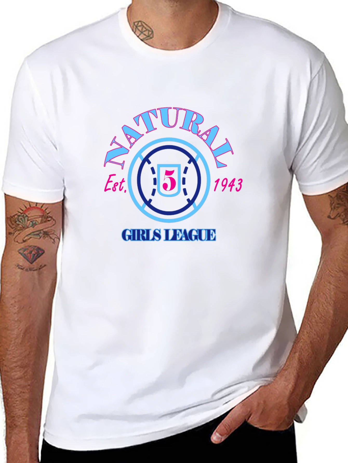 Natural Girls League Est. 1943 Graphic T-Shirt