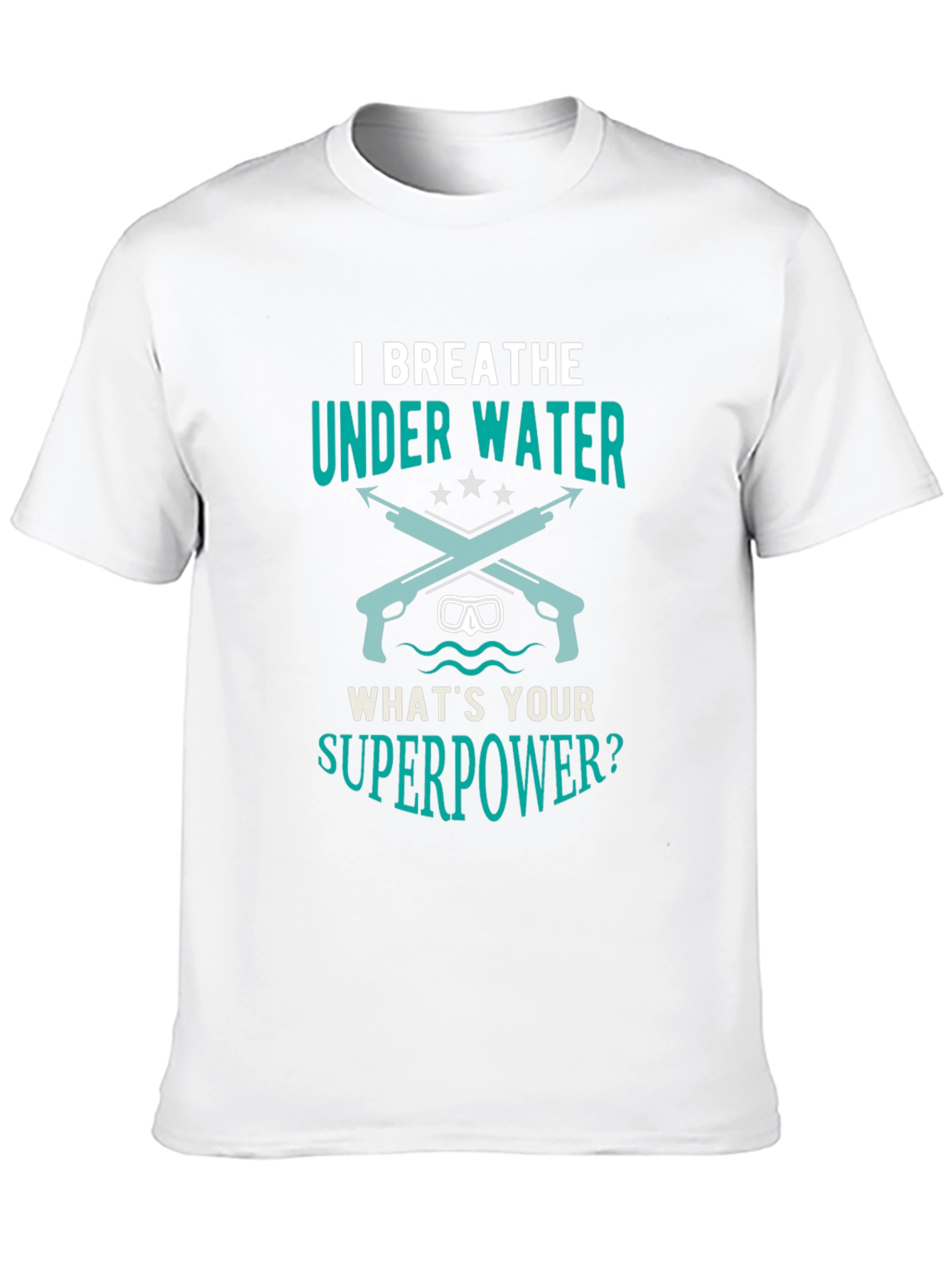 I Breathe Underwater Mens Black Graphic Tee