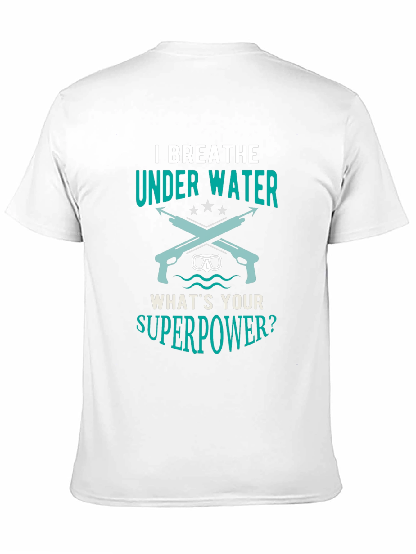 I Breathe Underwater Mens Black Graphic Tee