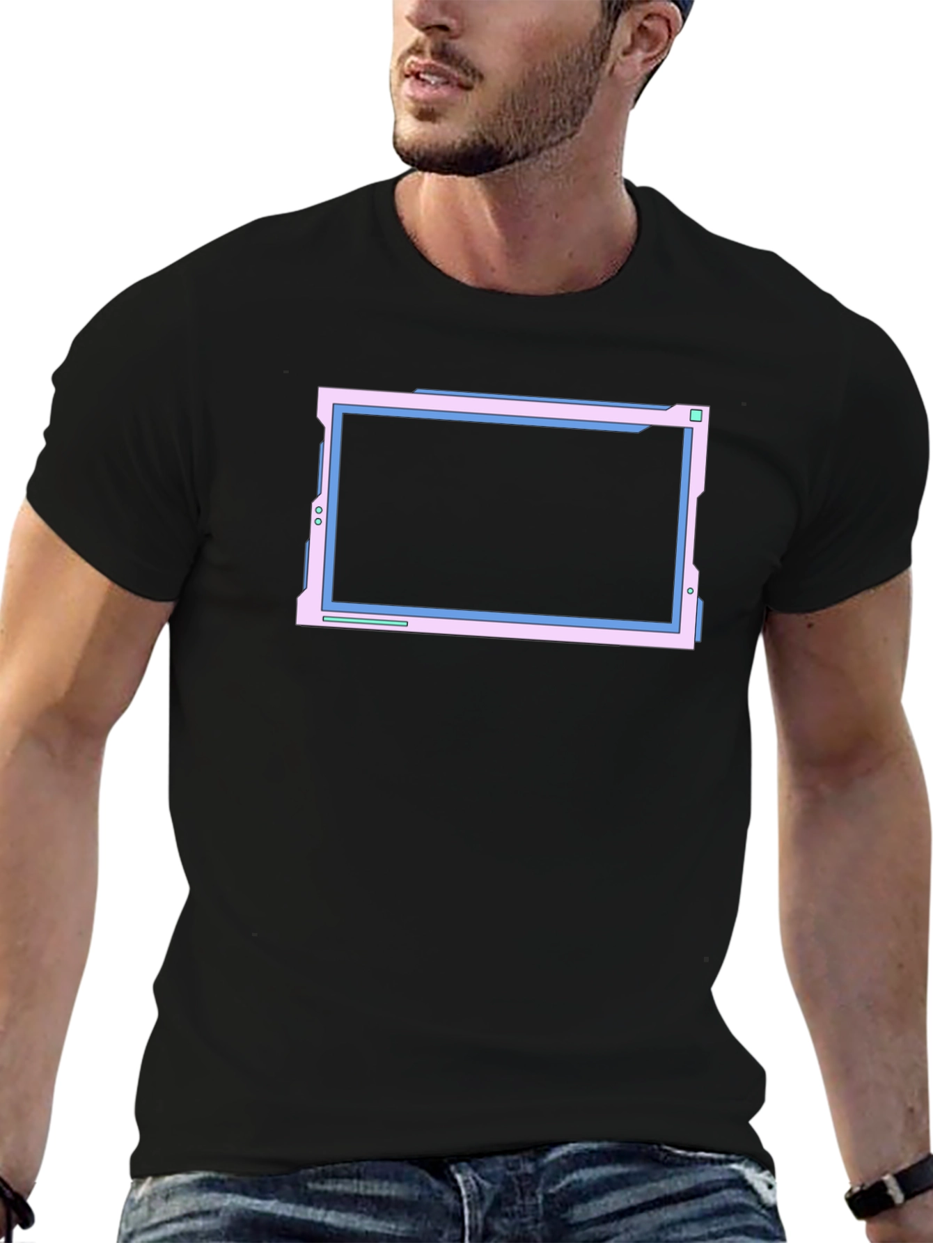 Cyberpunk Screen T-Shirt - Edgy Techwear Aesthetic