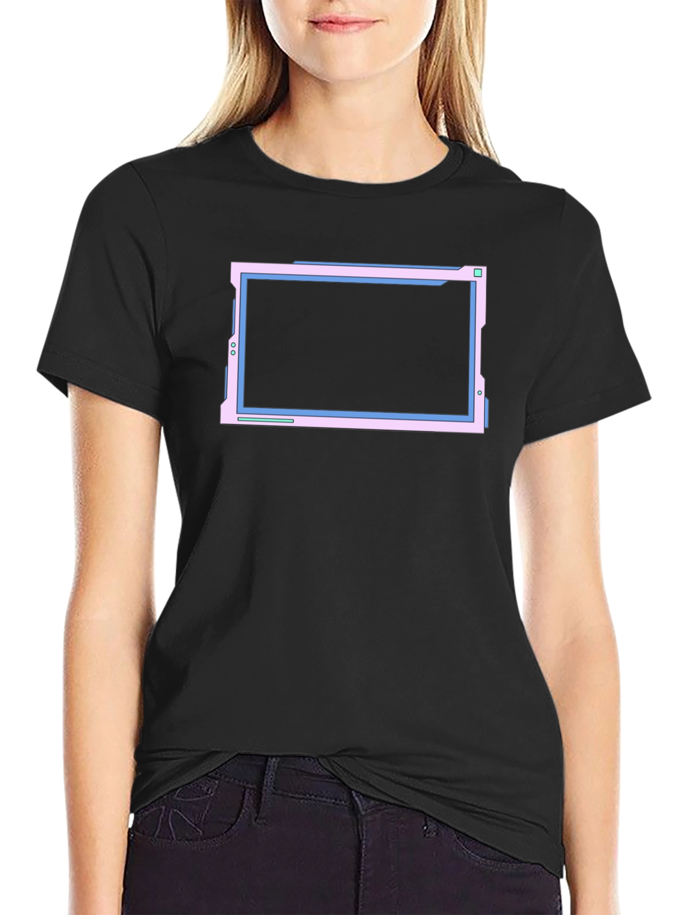 Cyberpunk Screen T-Shirt - Edgy Techwear Aesthetic