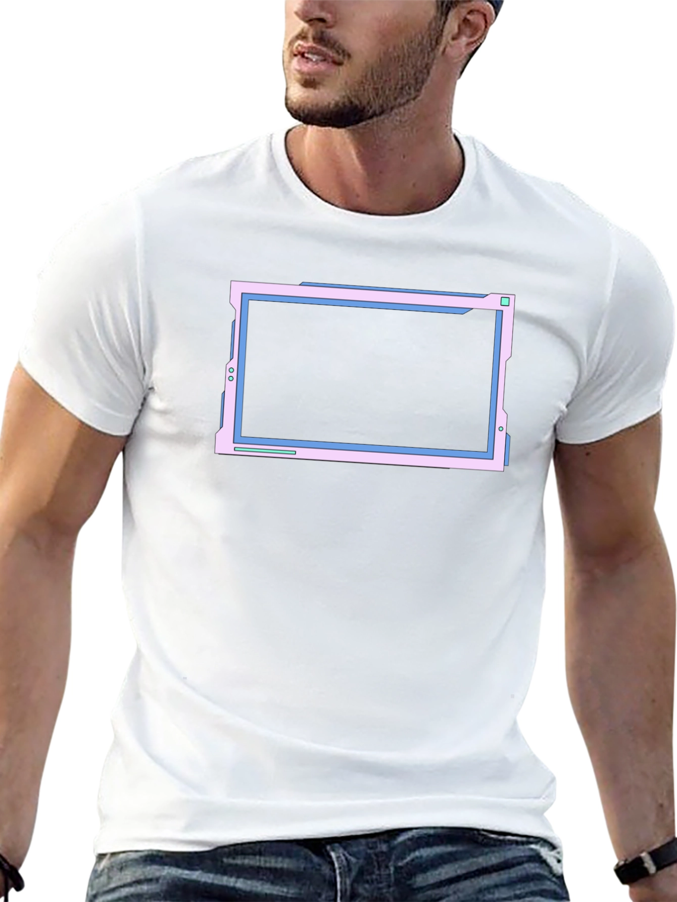 Cyberpunk Screen T-Shirt - Edgy Techwear Aesthetic