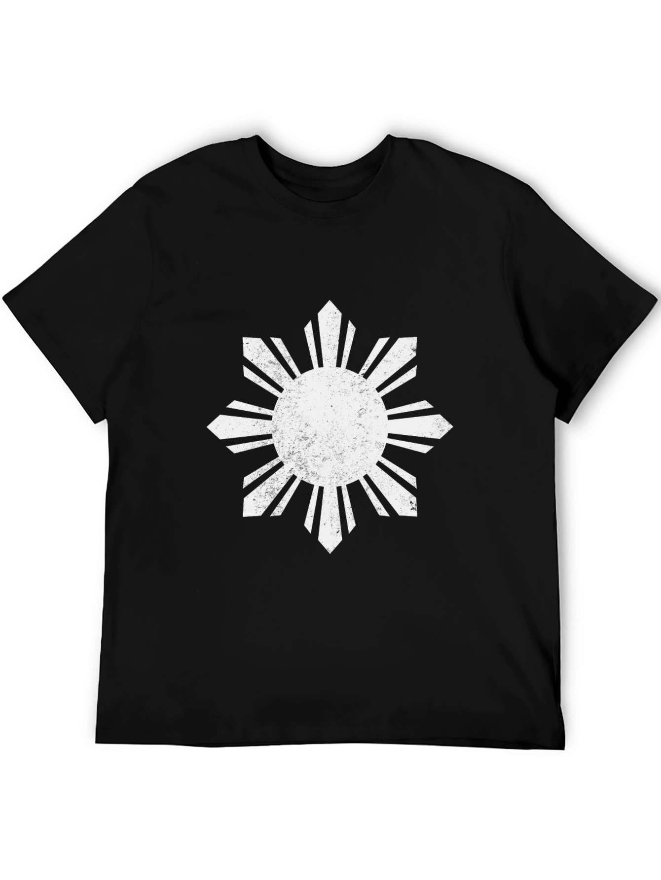 Philippine Sun T-Shirt - Black Cotton Tee