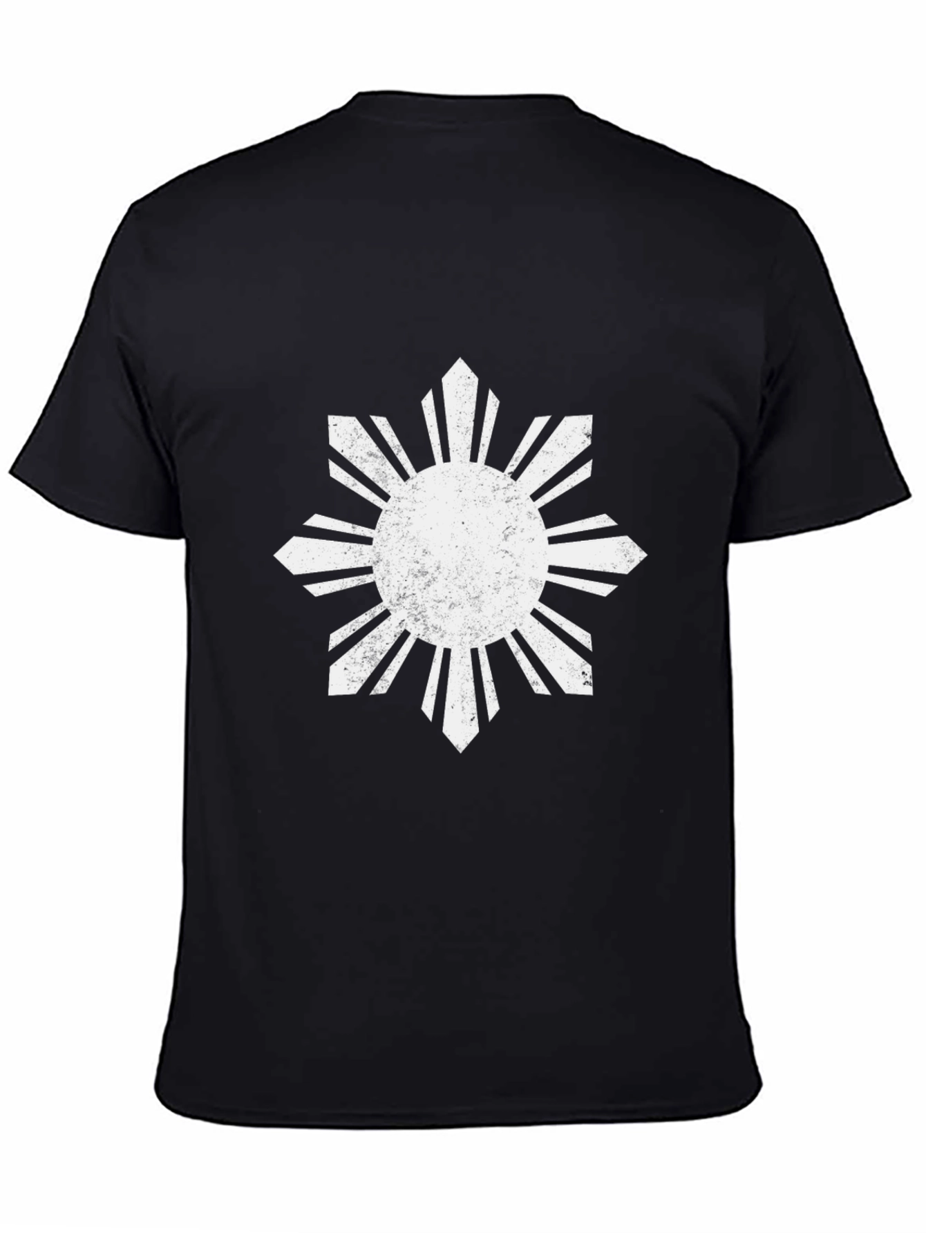 Philippine Sun T-Shirt - Black Cotton Tee