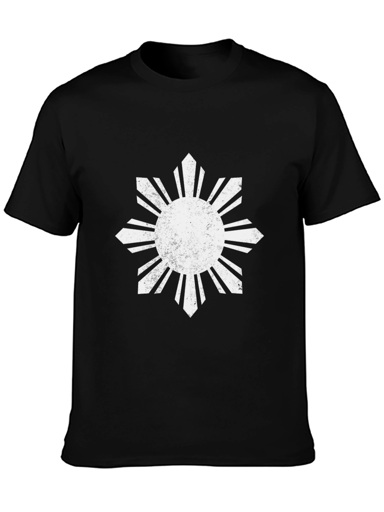 Philippine Sun T-Shirt - Black Cotton Tee