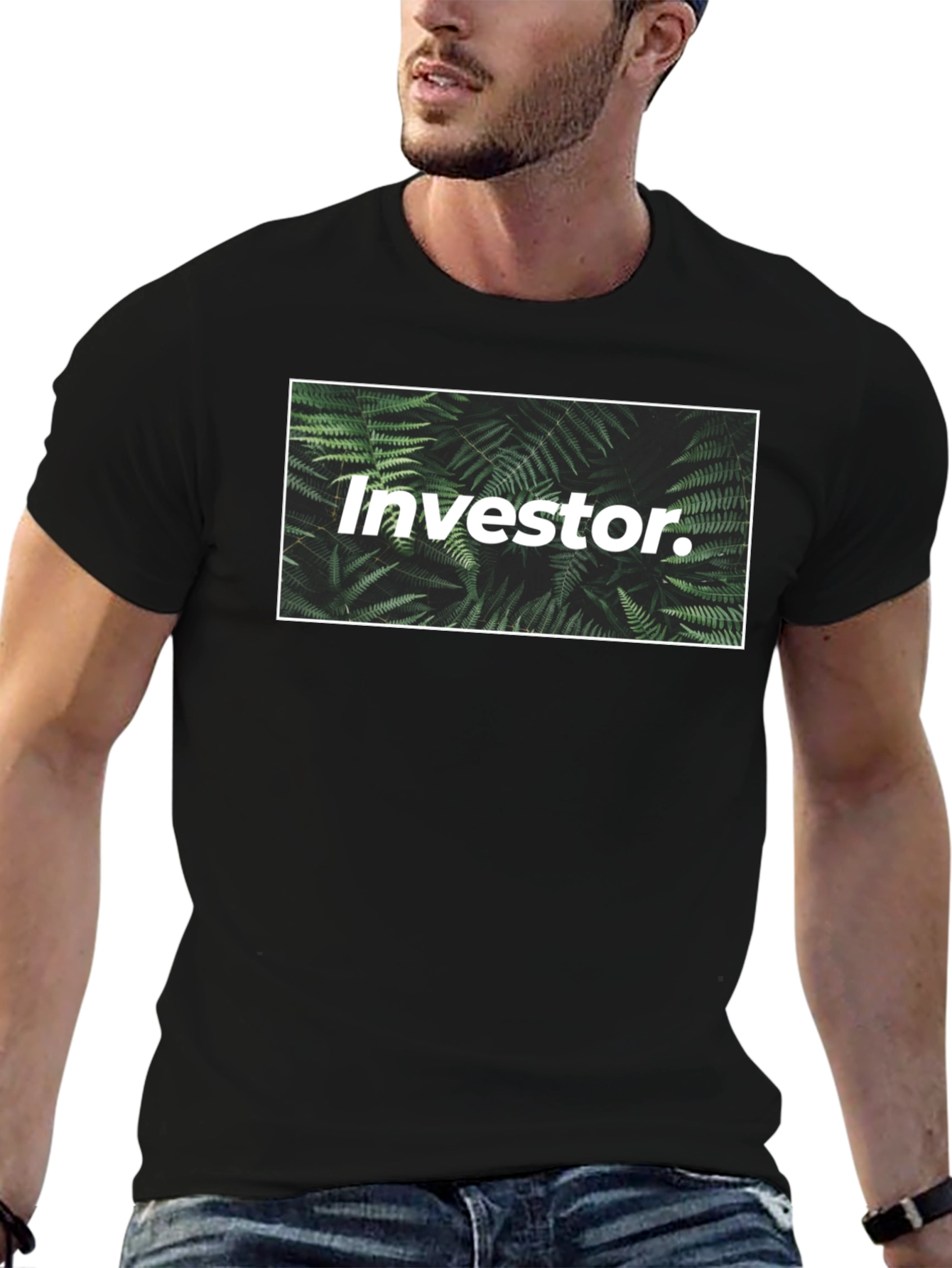 Investor Fern Graphic Tee - Black