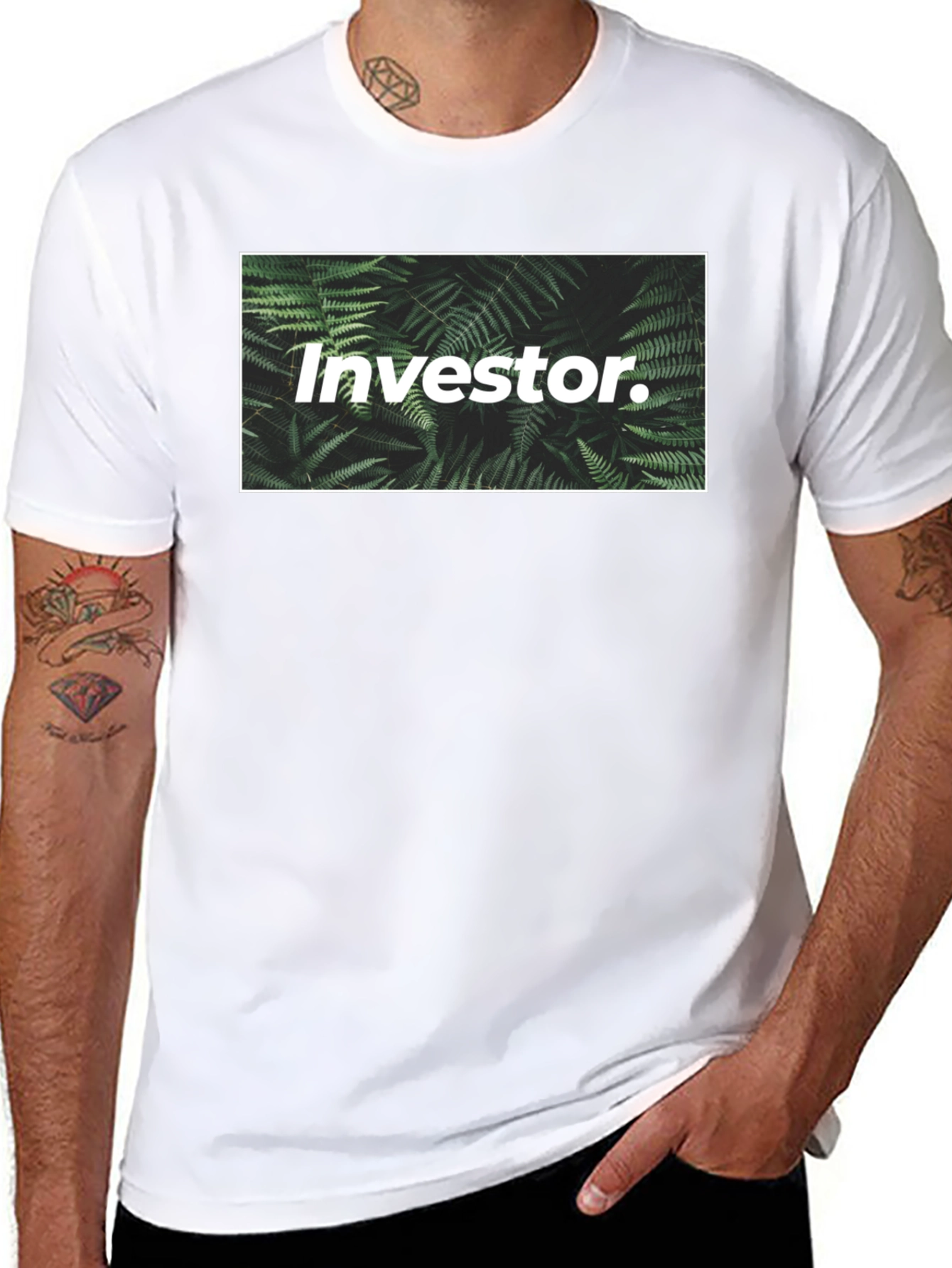 Investor Fern Graphic Tee - Black
