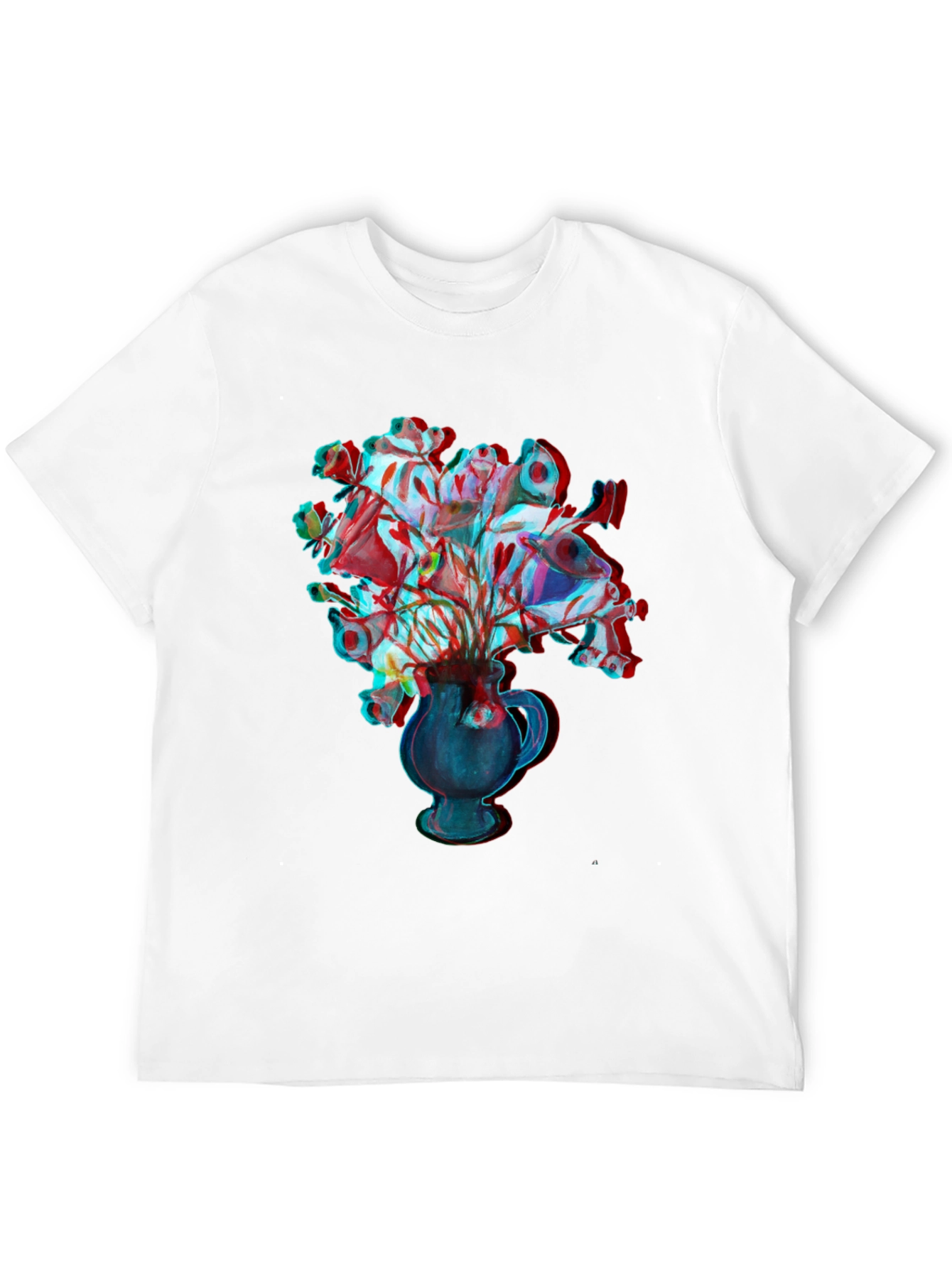 Vase Bouquet Black Graphic Tee