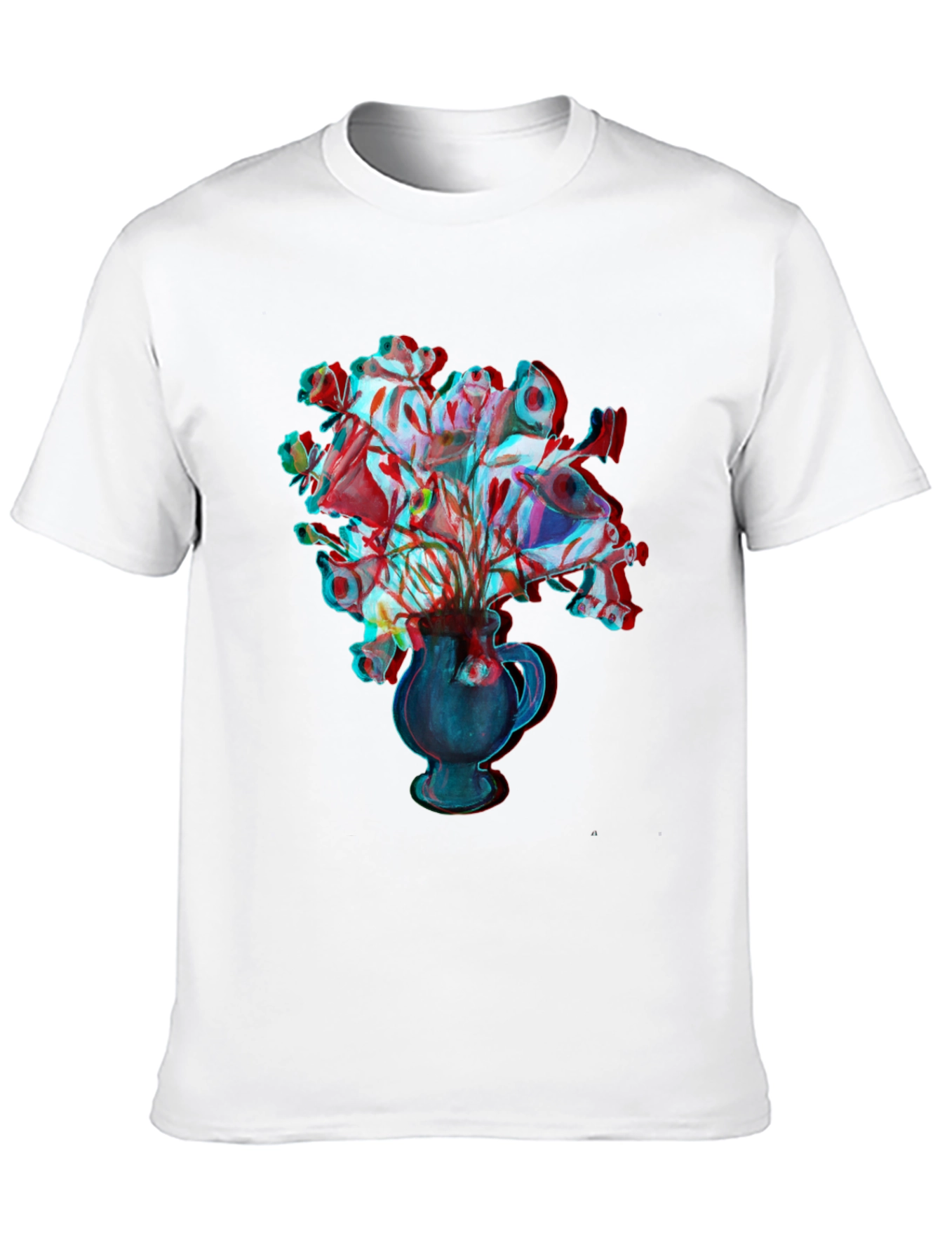 Vase Bouquet Black Graphic Tee