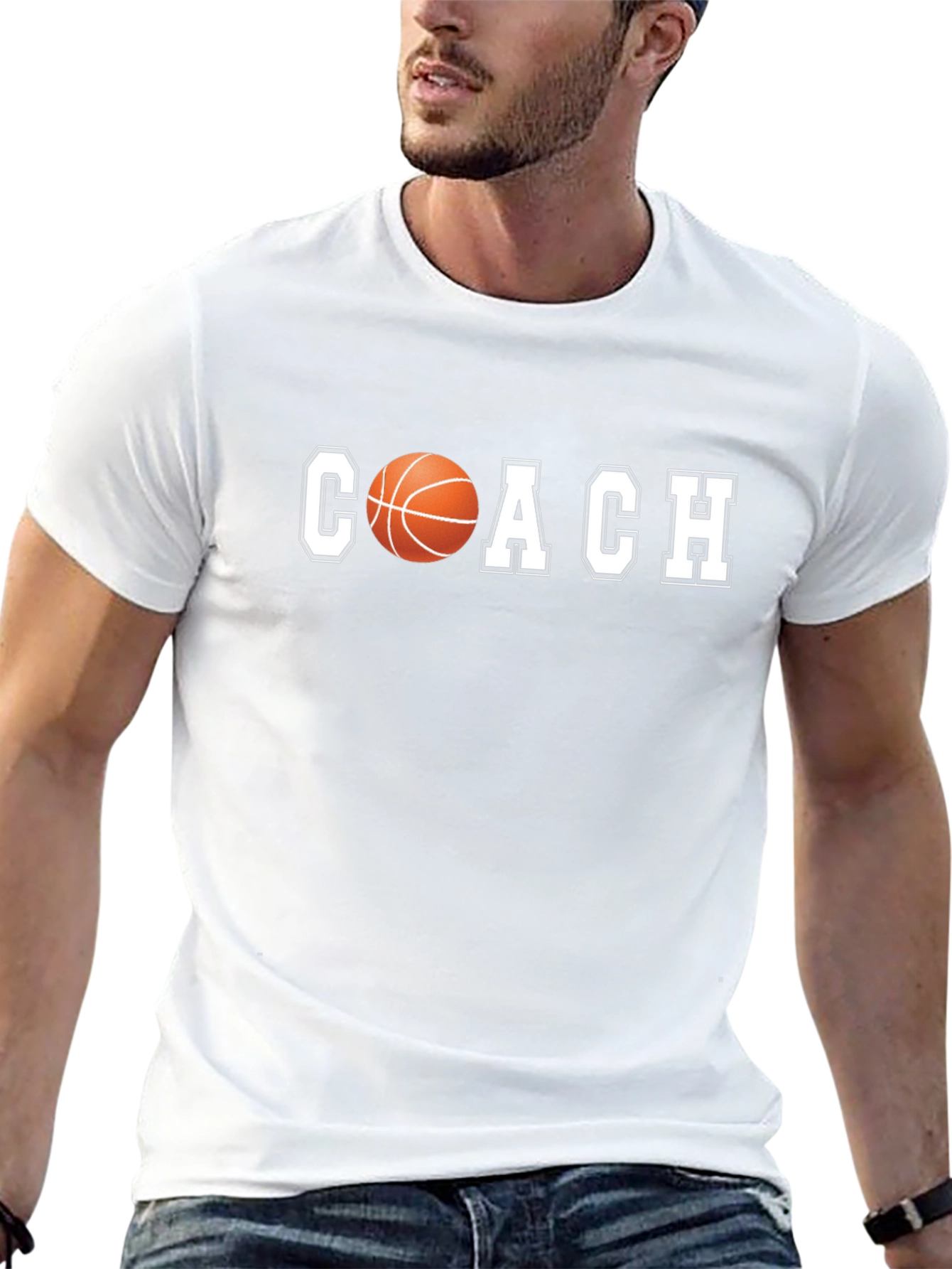 Basketball Coach Graphic T-Shirt