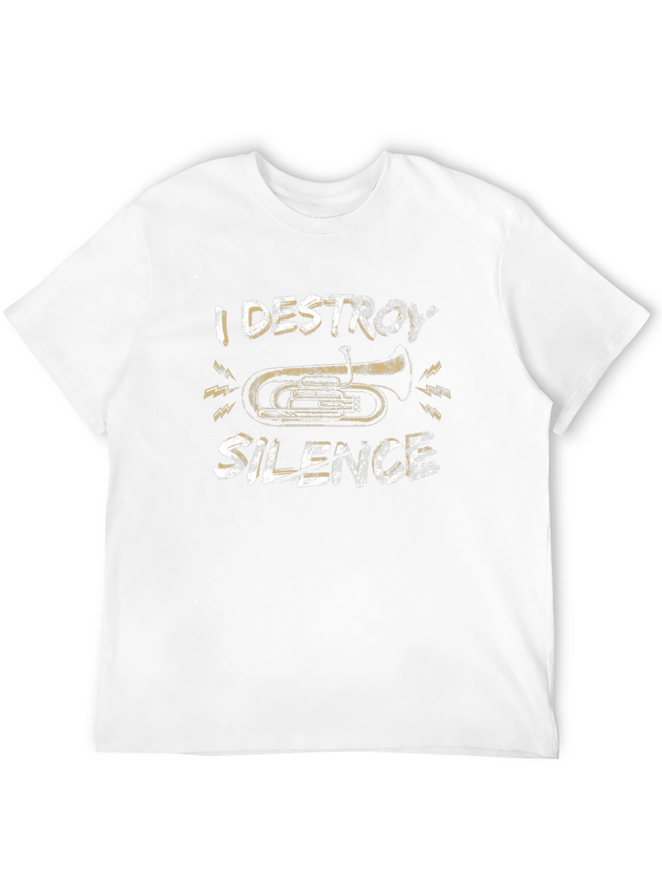 I Destroy Silence Tuba Graphic T-Shirt