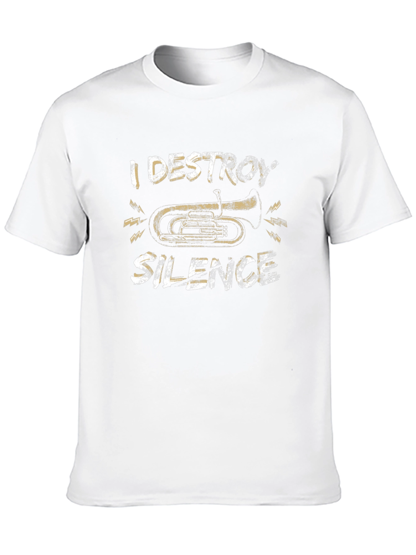 I Destroy Silence Tuba Graphic T-Shirt