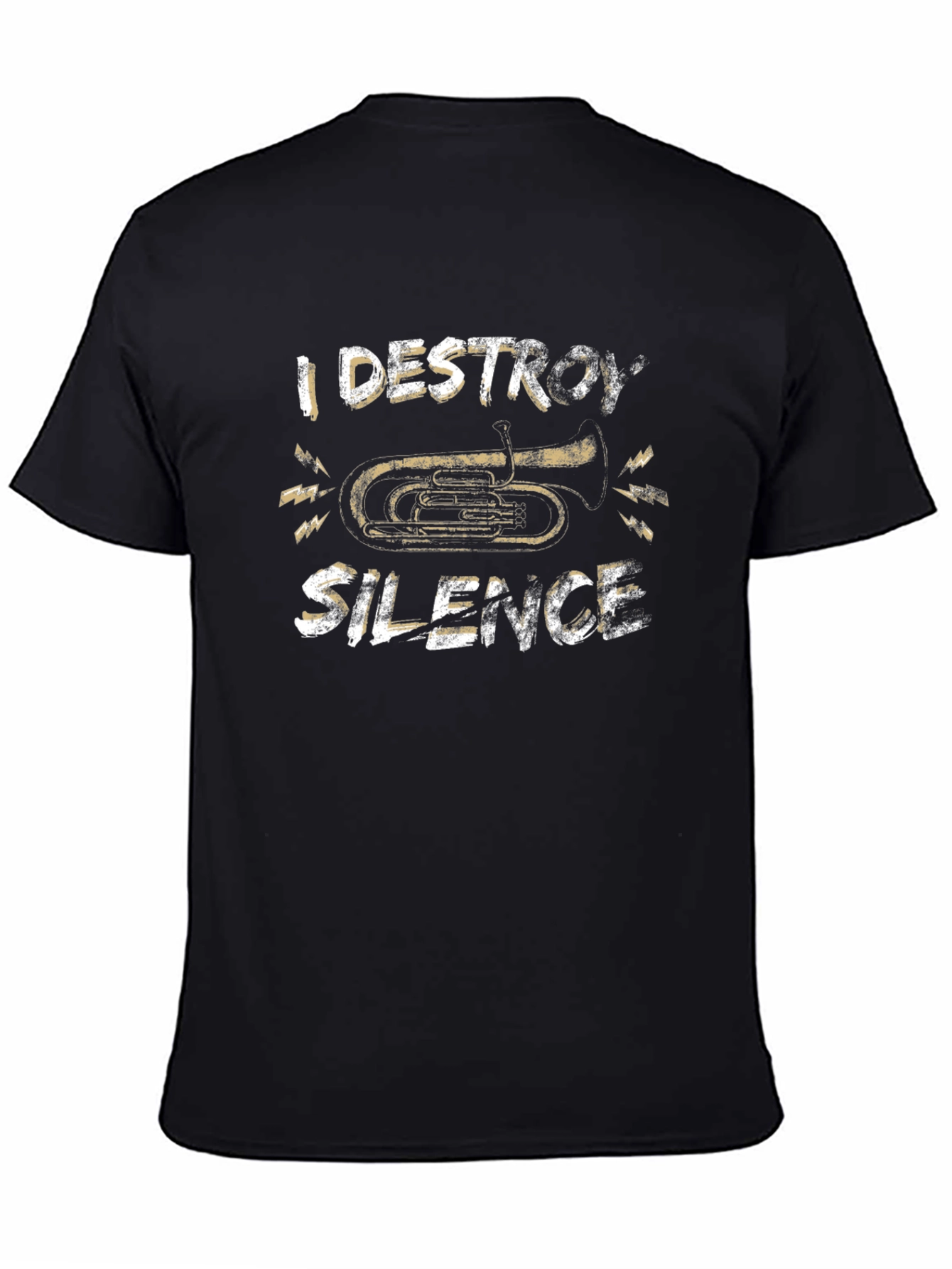 I Destroy Silence Tuba Graphic T-Shirt