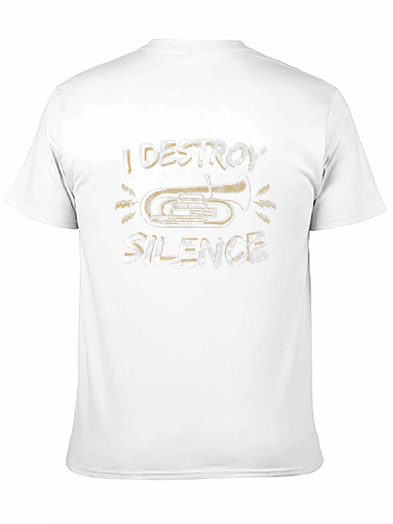 I Destroy Silence Tuba Graphic T-Shirt