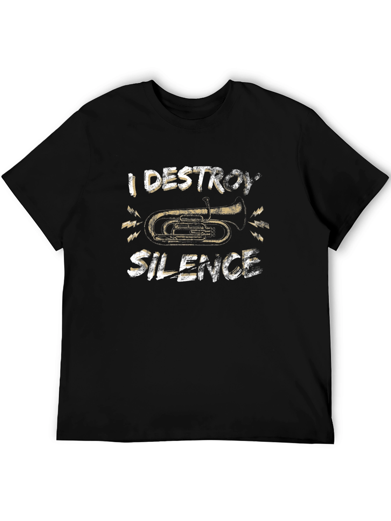 I Destroy Silence Tuba Graphic T-Shirt