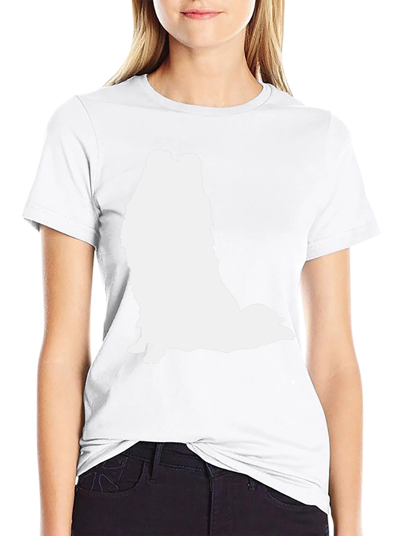 Sheltie Silhouette T-Shirt - Casual Black Tee