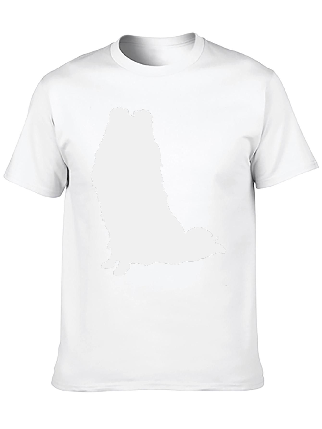 Sheltie Silhouette T-Shirt - Casual Black Tee