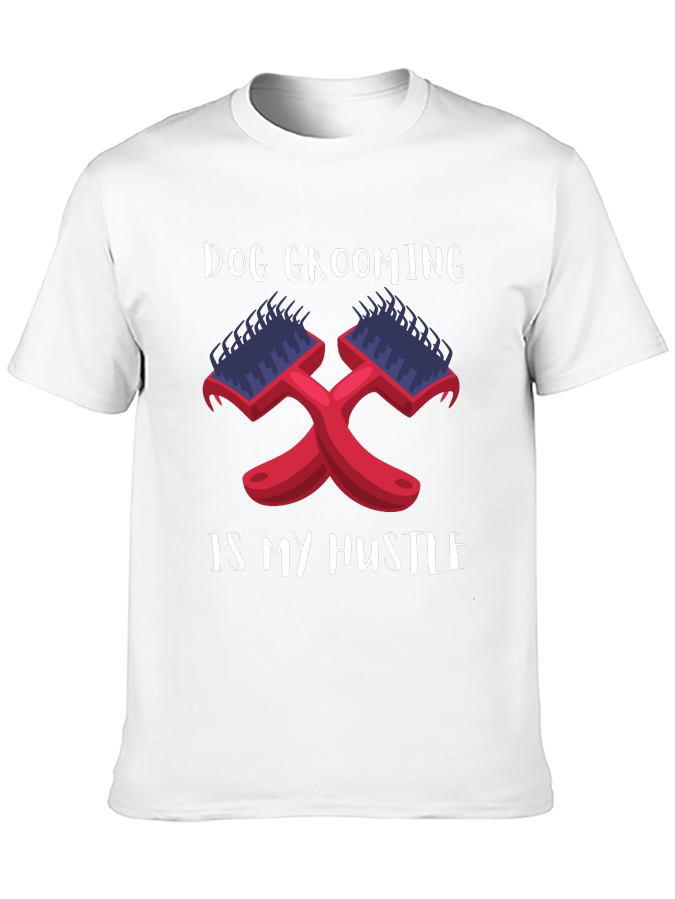 Dog Grooming is My Hustle Black T-Shirt