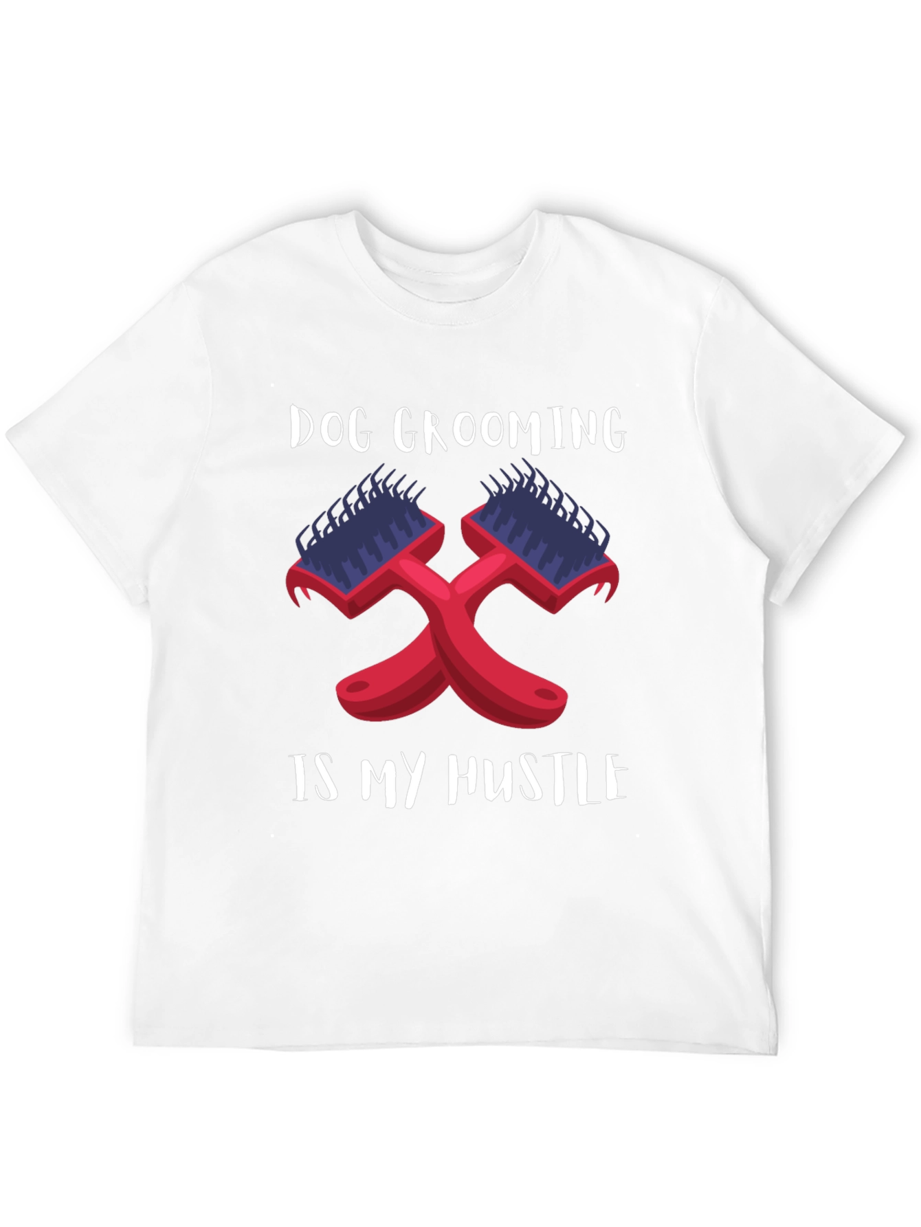 Dog Grooming is My Hustle Black T-Shirt
