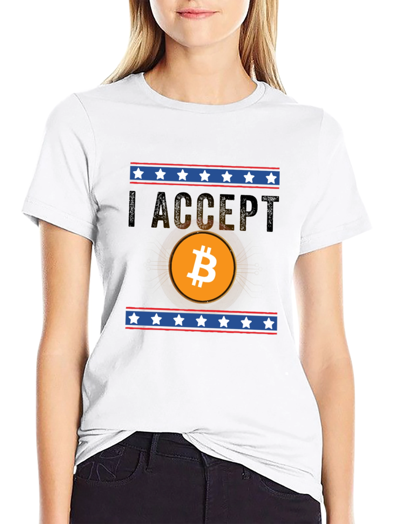 I Accept Bitcoin Graphic Tee
