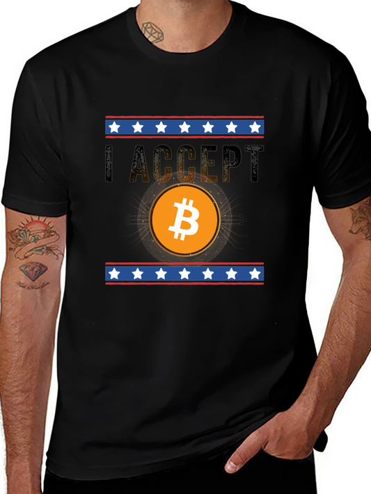 I Accept Bitcoin Graphic Tee