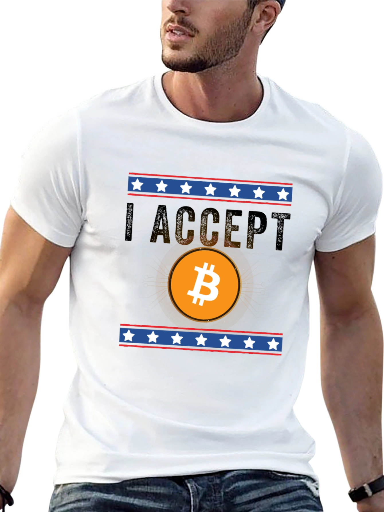 I Accept Bitcoin Graphic Tee