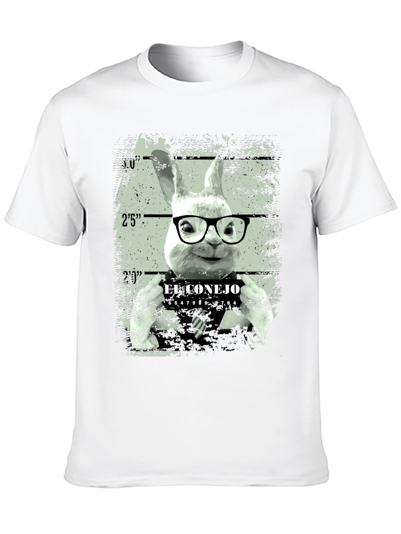 El Conejo Mugshot T-Shirt - Funny Bunny Tee