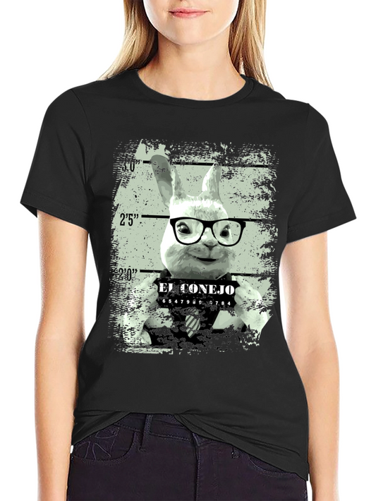 El Conejo Mugshot T-Shirt - Funny Bunny Tee