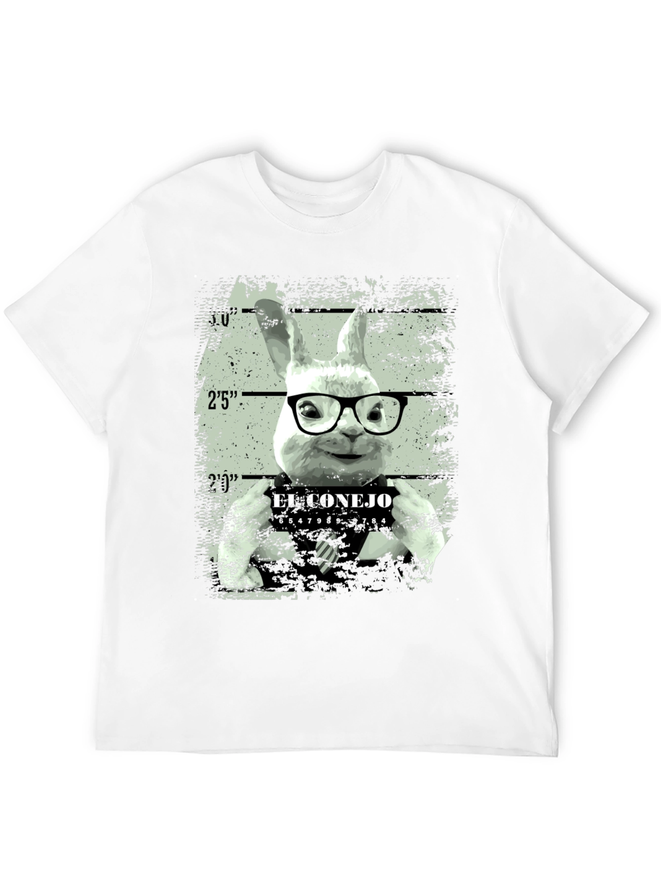 El Conejo Mugshot T-Shirt - Funny Bunny Tee