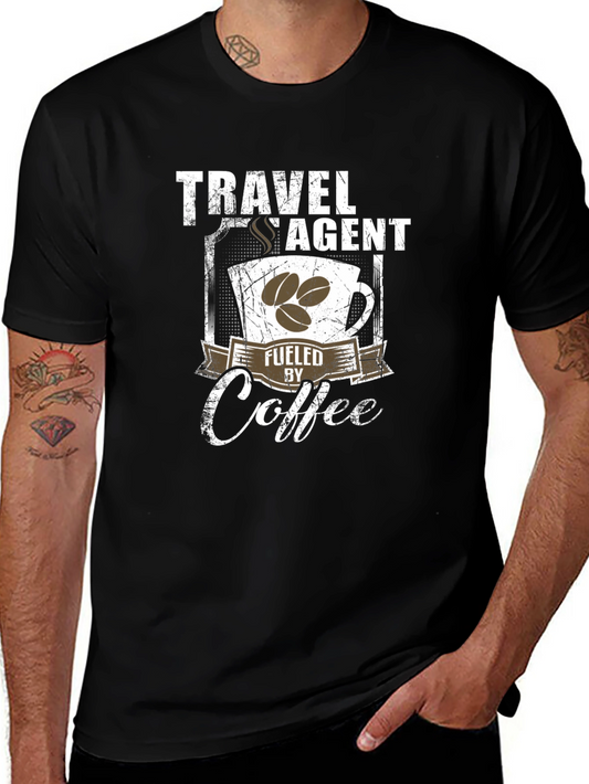 Travel Agent Fuelled by Coffee T-Shirt
