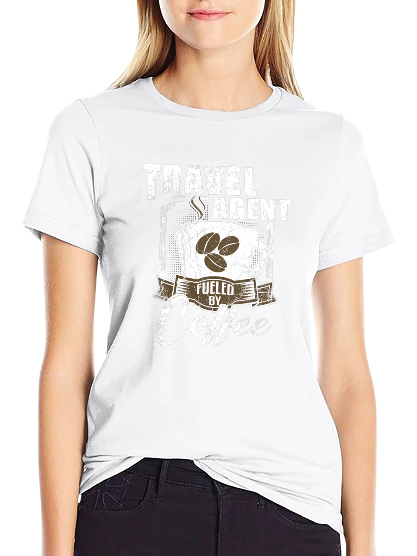 Travel Agent Fuelled by Coffee T-Shirt