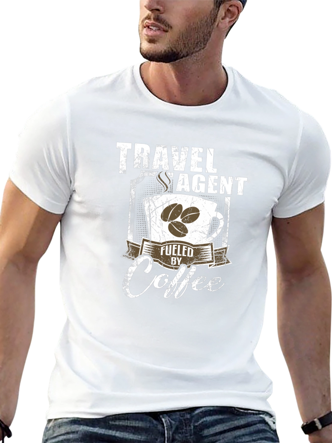 Travel Agent Fuelled by Coffee T-Shirt