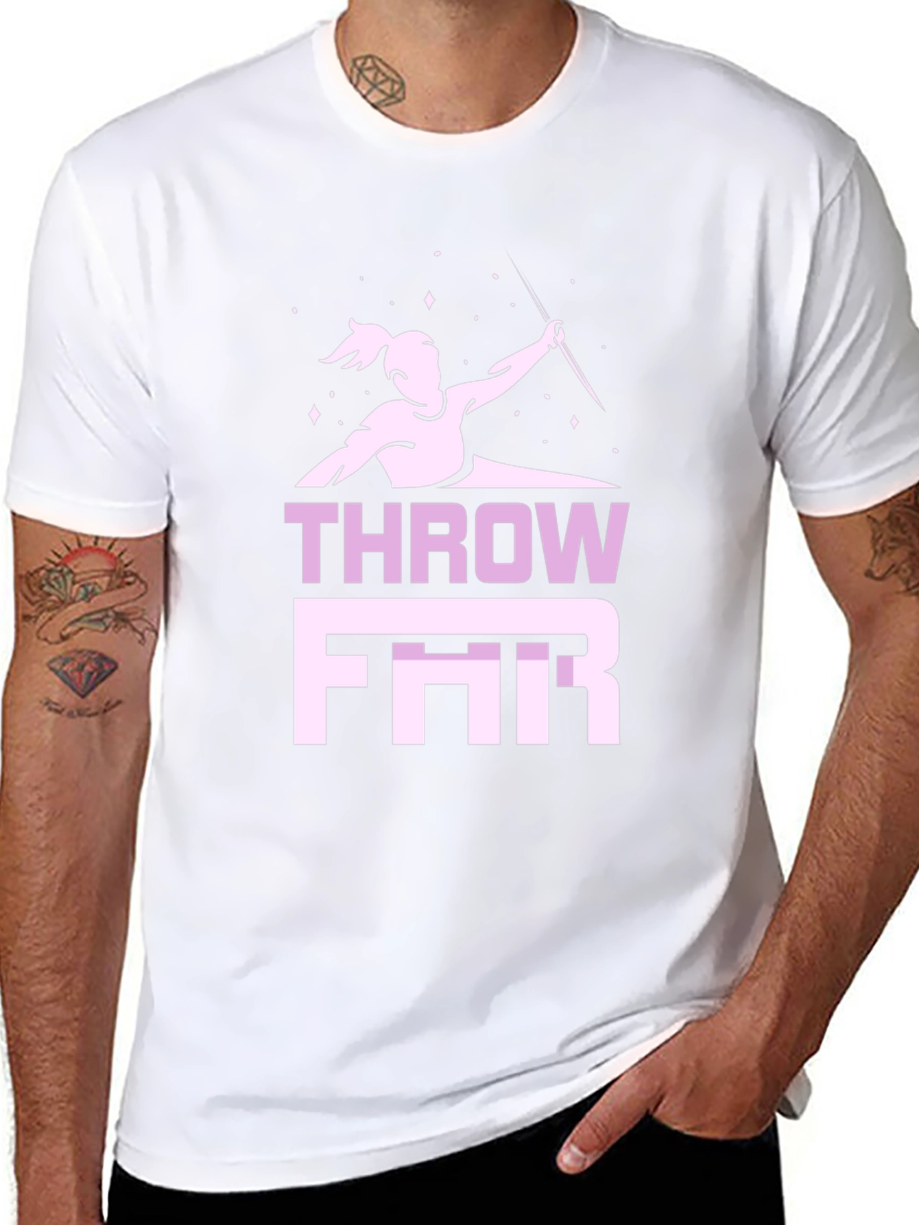 Throw Far Javelin T-Shirt | Athletic Sportswear