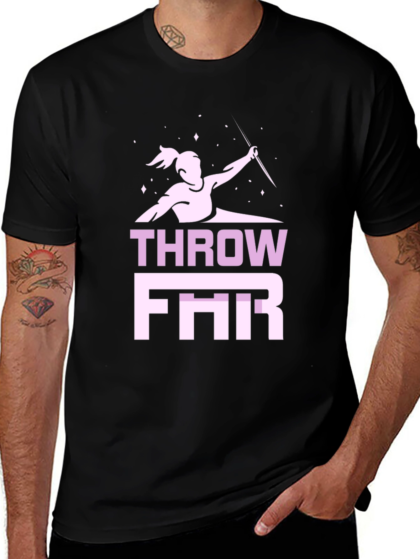 Throw Far Javelin T-Shirt | Athletic Sportswear