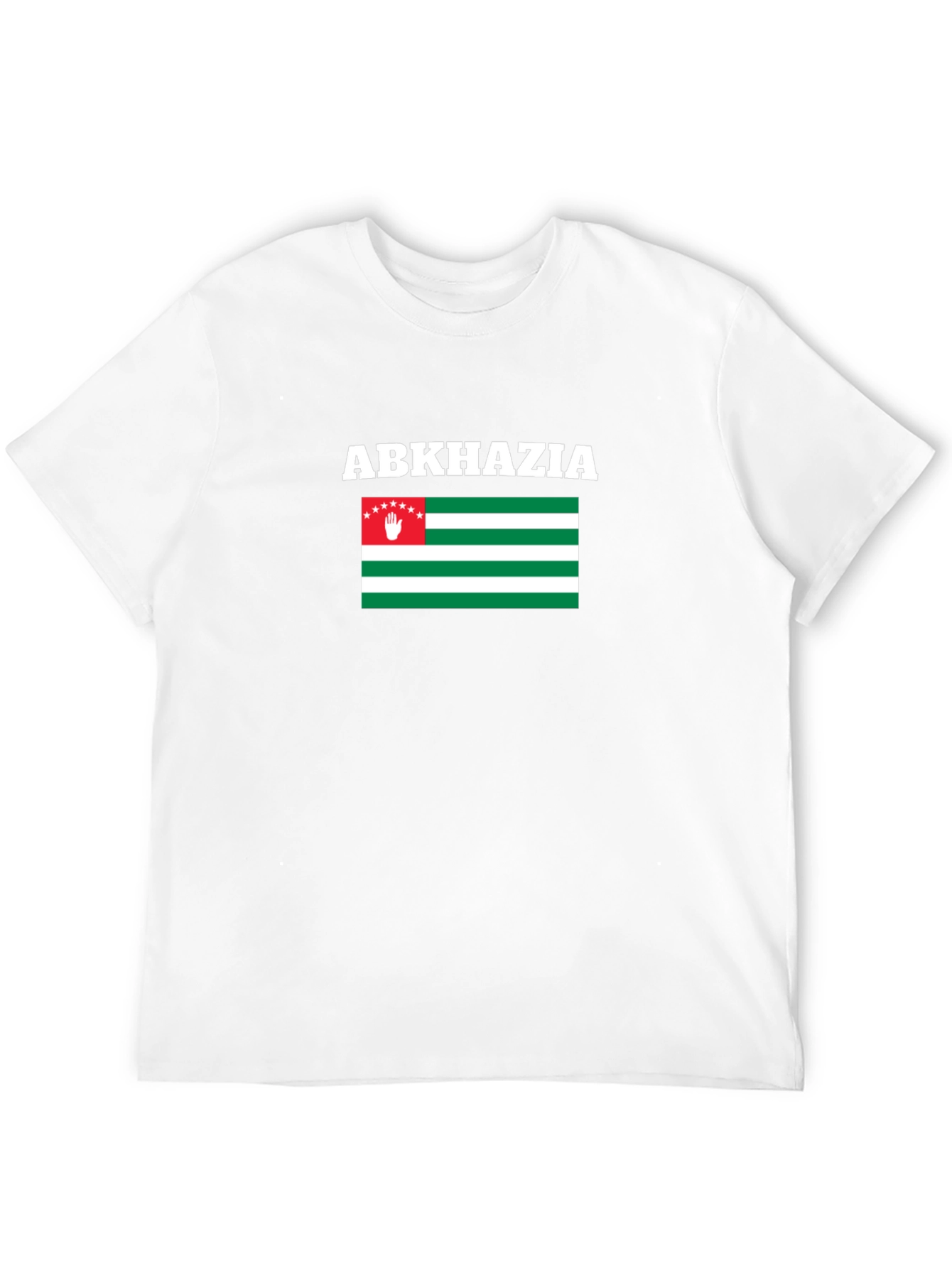 Abkhazia Flag T-Shirt - Black Cotton Tee