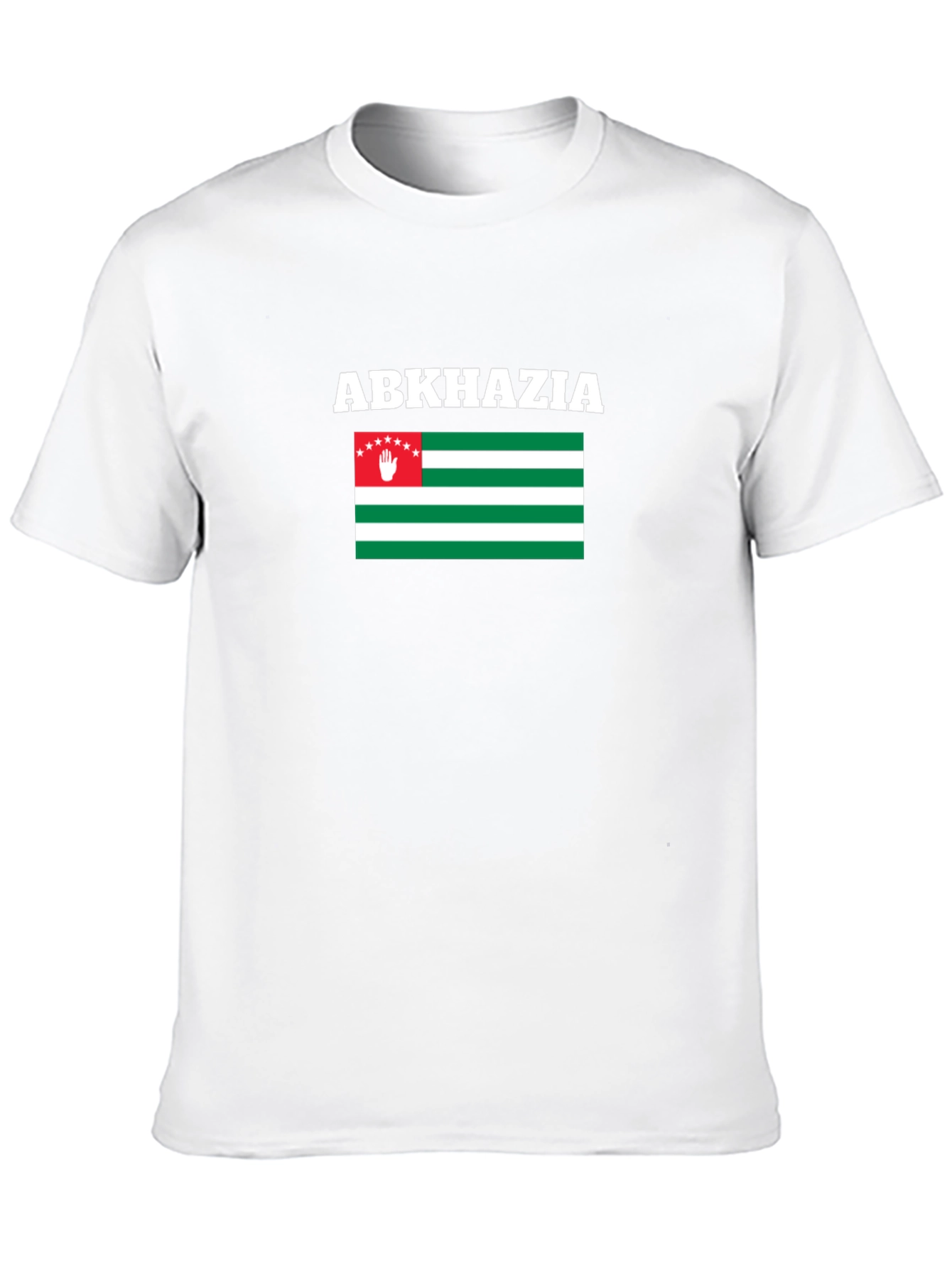 Abkhazia Flag T-Shirt - Black Cotton Tee