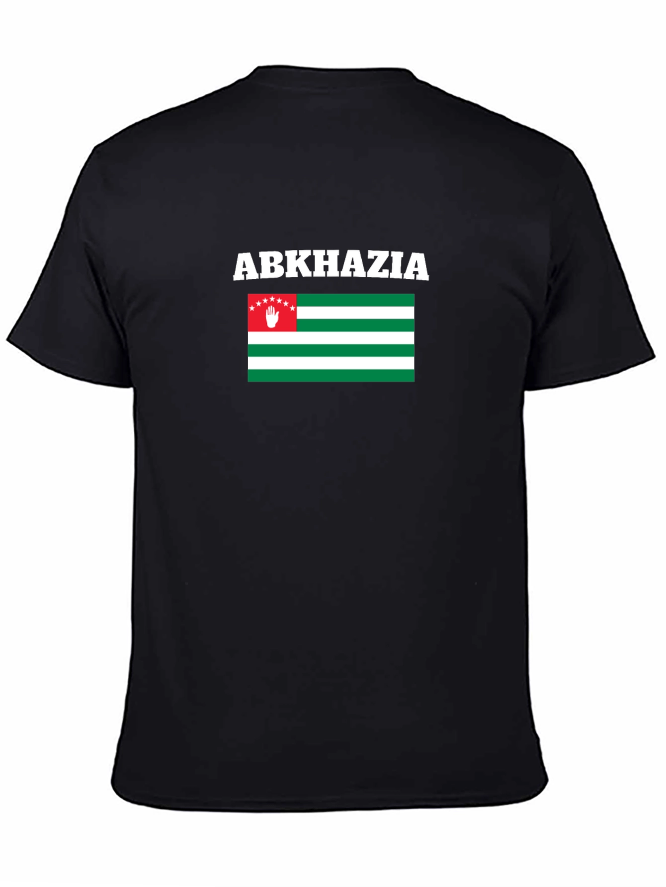 Abkhazia Flag T-Shirt - Black Cotton Tee