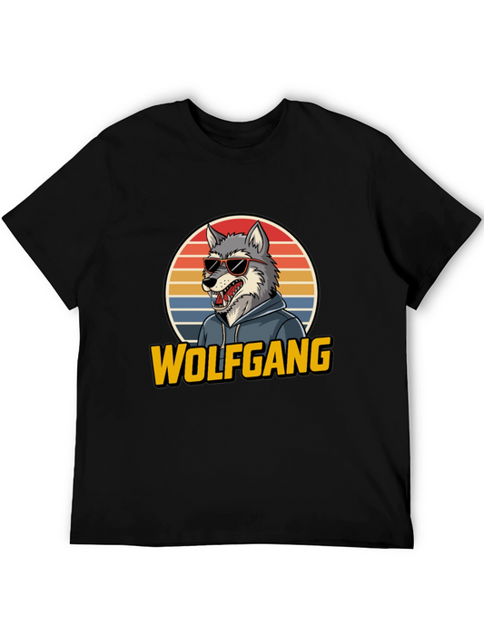 Wolfgang T-Shirt - Cool Wolf Design Retro Style Tee