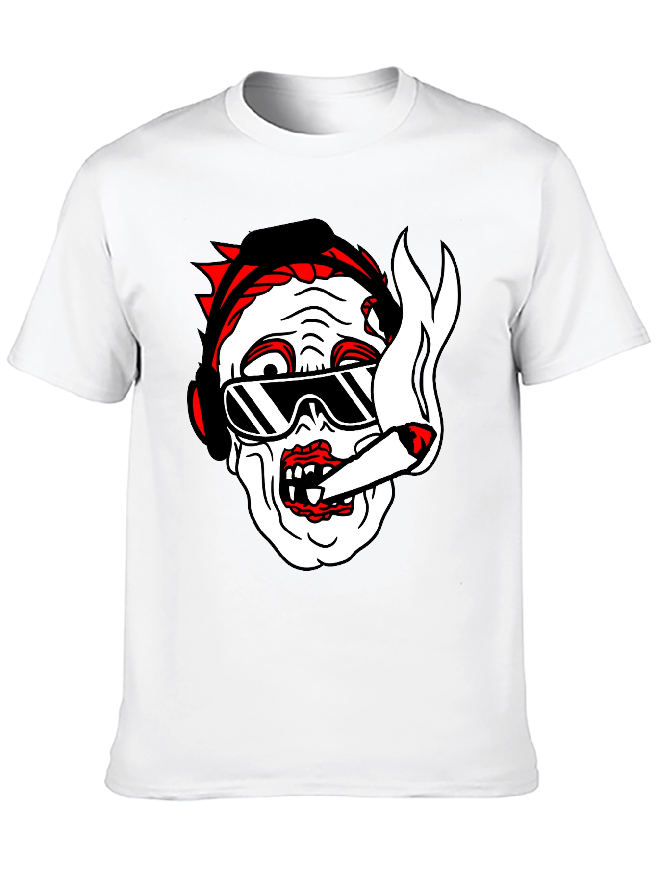Cool Zombie Graphic T-Shirt - Black Cotton Tee