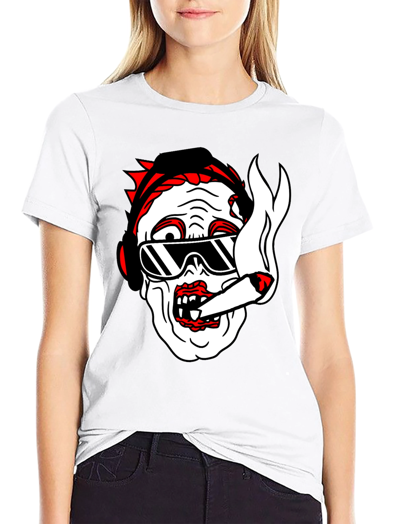 Cool Zombie Graphic T-Shirt - Black Cotton Tee