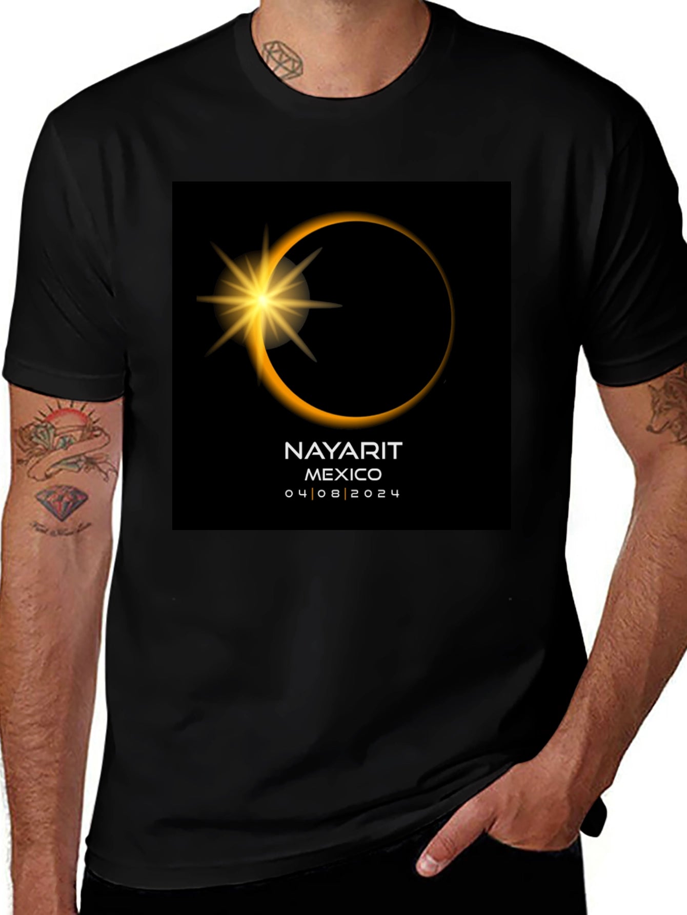 Total Solar Eclipse Nayarit Mexico 2024 T-Shirt