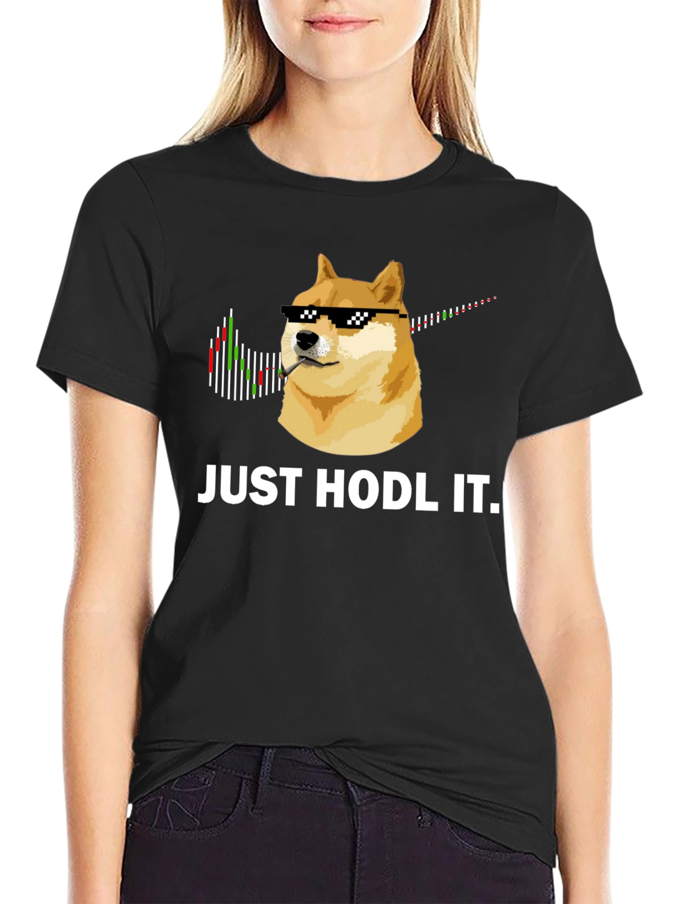Just Hodl It T-Shirt: Crypto Doge Meme Tee