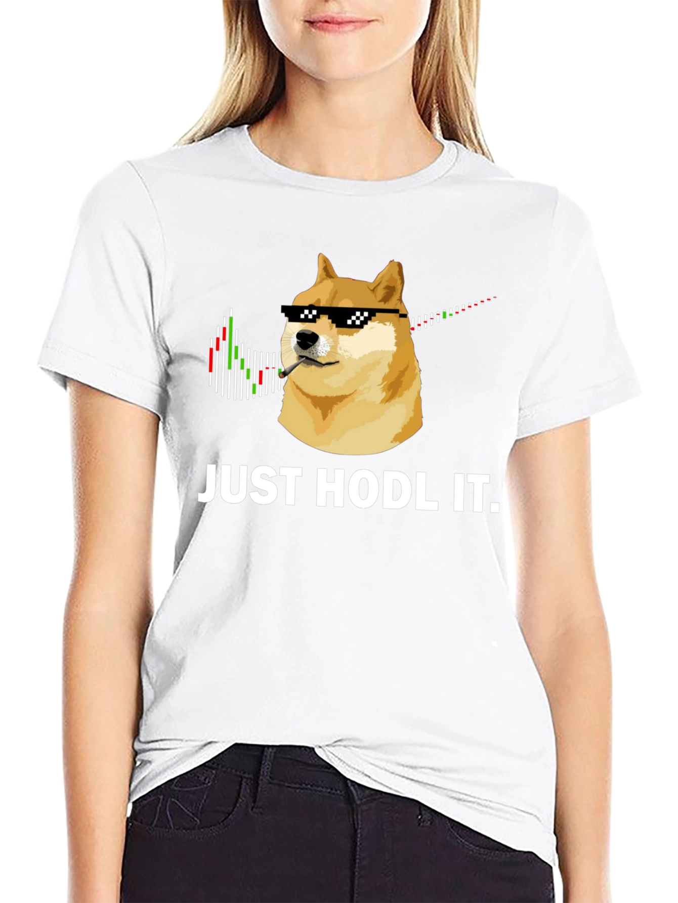 Just Hodl It T-Shirt: Crypto Doge Meme Tee