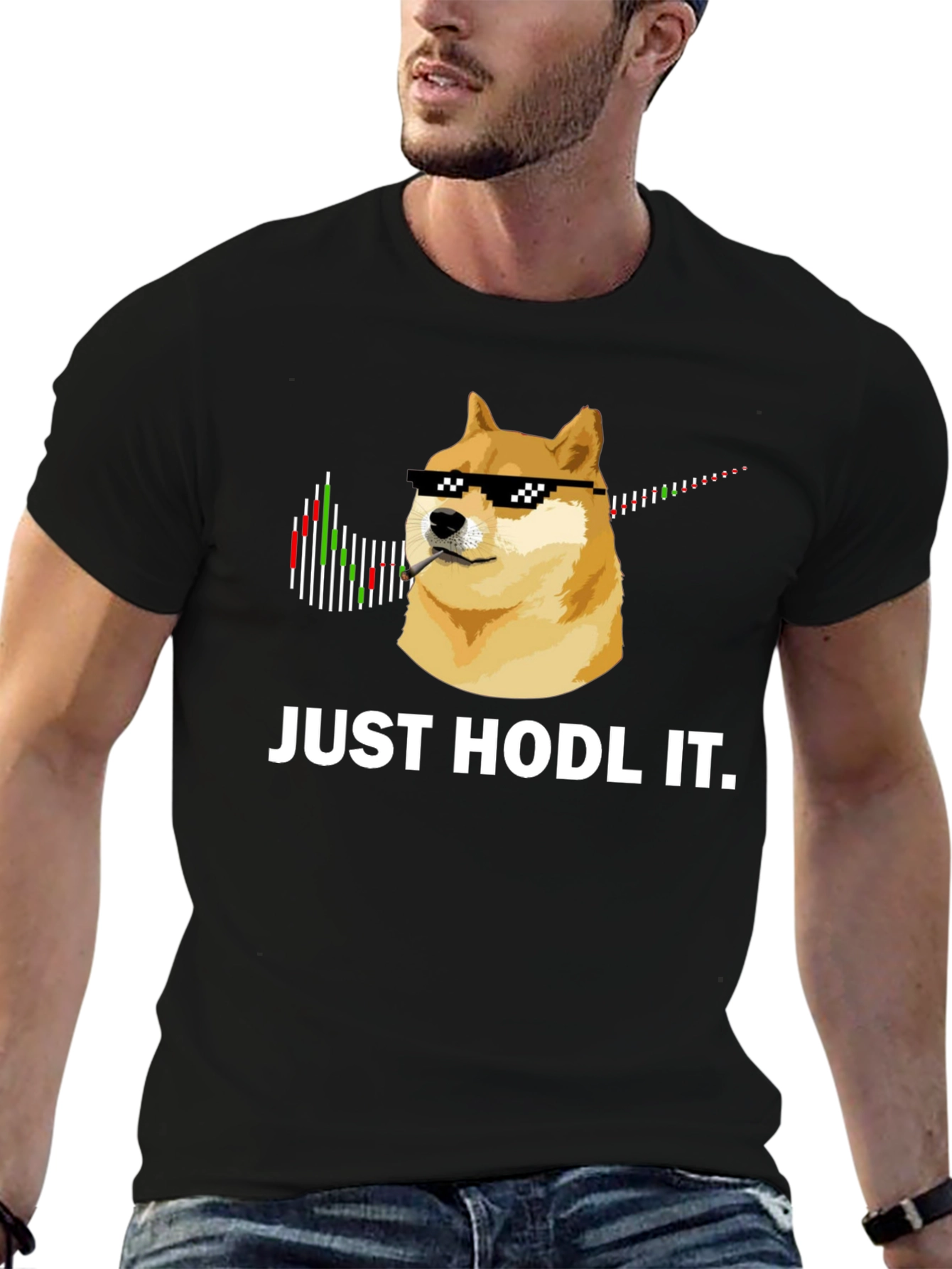 Just Hodl It T-Shirt: Crypto Doge Meme Tee