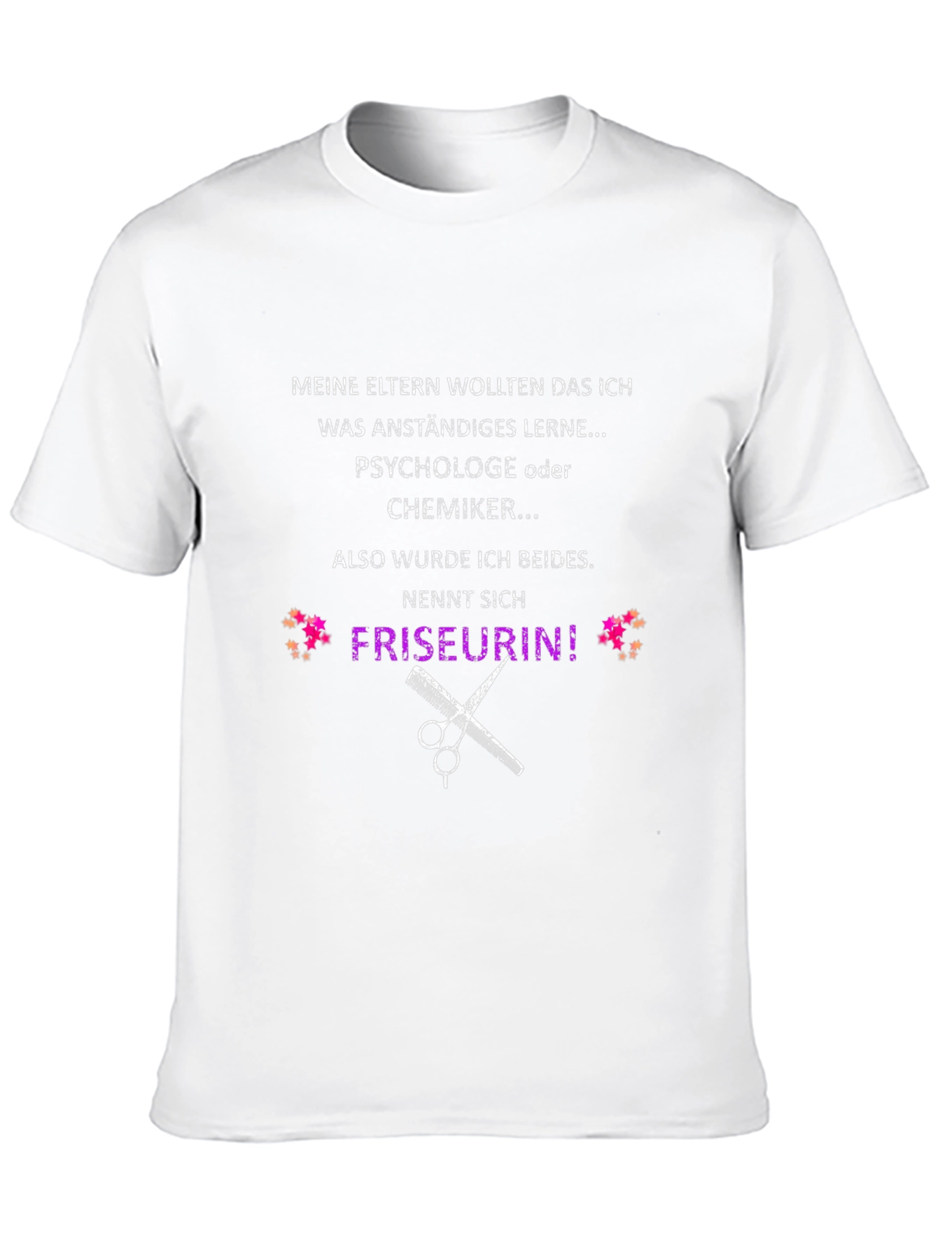 Funny Hairdresser T-Shirt: Psychologist & Chemist