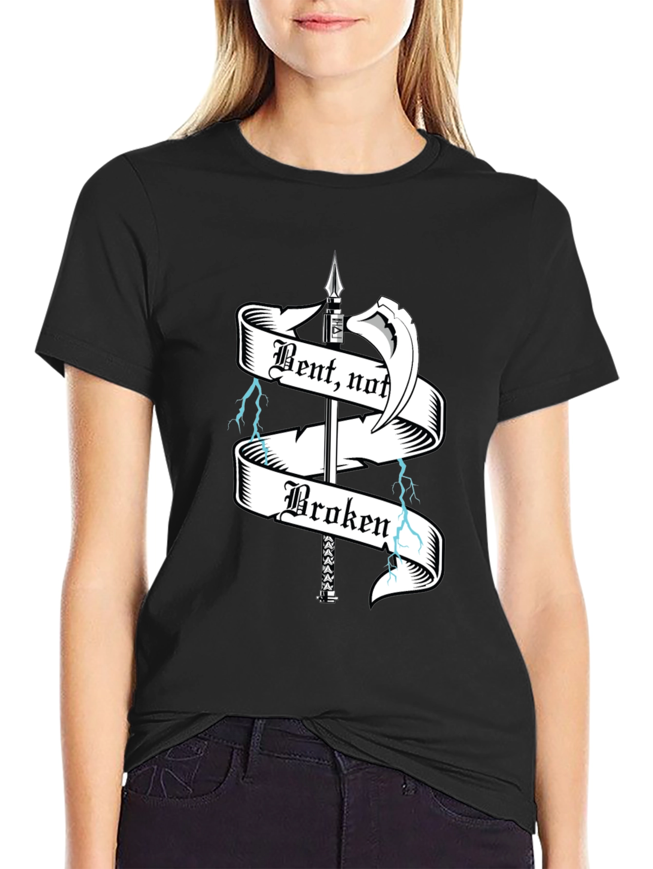 Bent Not Broken Graphic Tee - Black