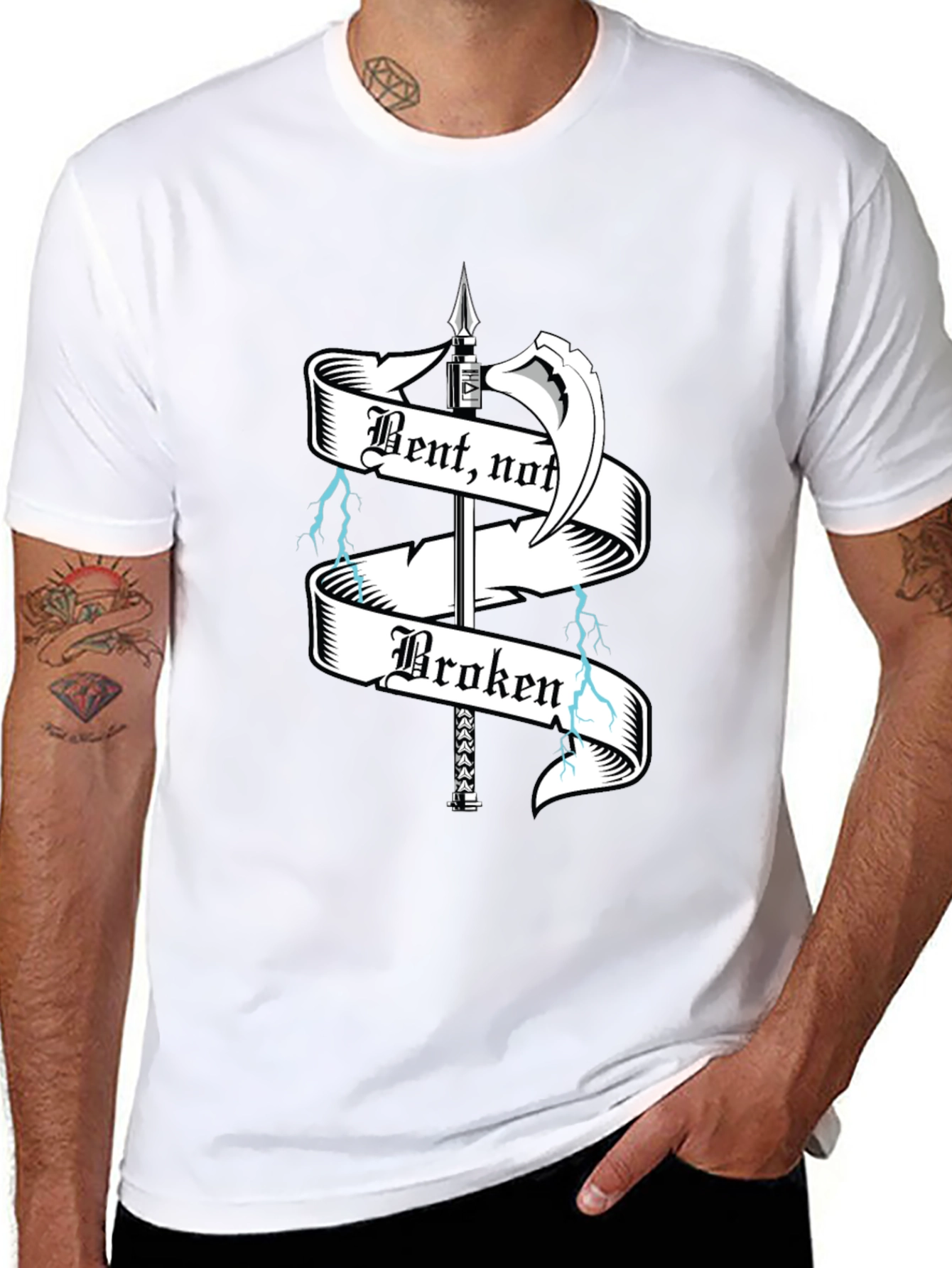 Bent Not Broken Graphic Tee - Black