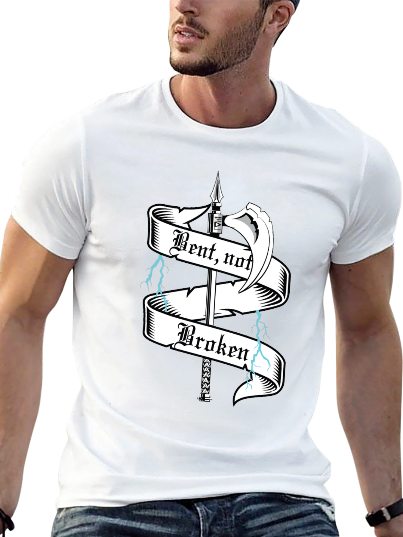Bent Not Broken Graphic Tee - Black