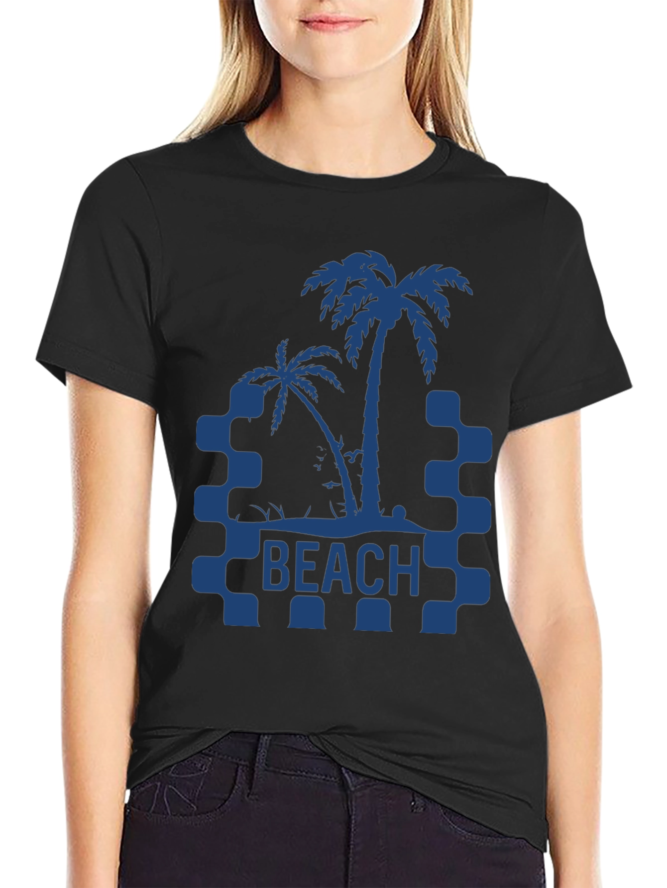 Beach Palm Tree Graphic T-Shirt - Summer Vibes